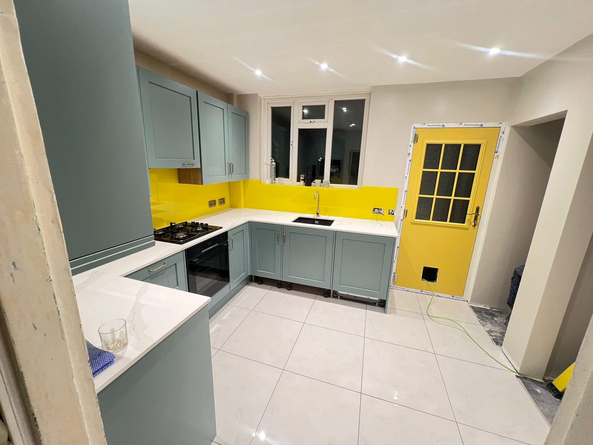 Bunce Electrical electrician working on site in South West London